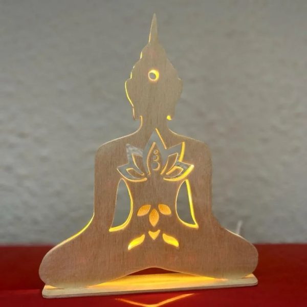 lampara de buda con luz