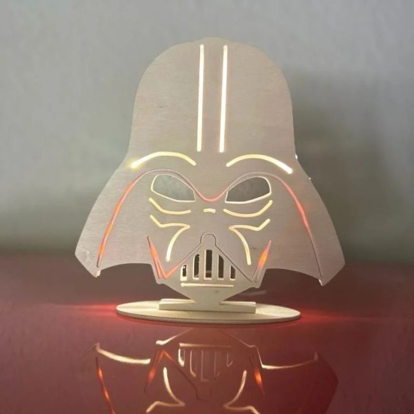 Lampara darth vader con luz