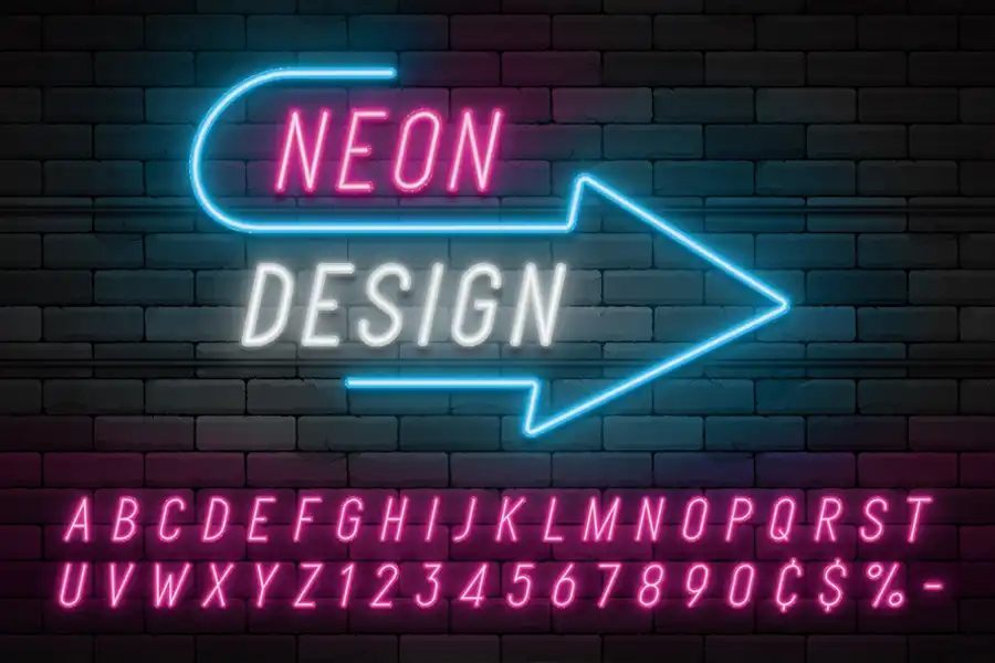 lámpara de neon personalizada con iniciales